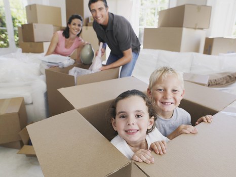House removals planning in Isleworth with moving boxes
