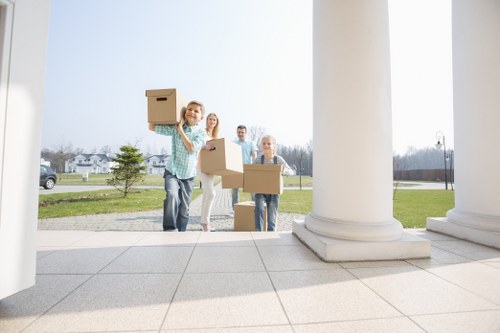 Commercial furniture storage in Isleworth with office desks and chairs
