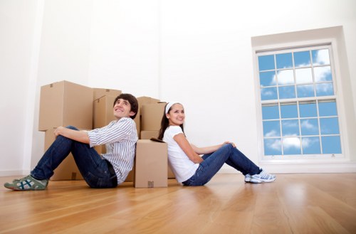 Packing boxes and moving supplies for a house move in Isleworth